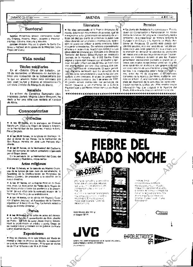 ABC SEVILLA 25-11-1989 página 43