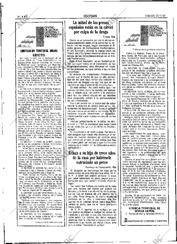 ABC SEVILLA 25-11-1989 página 74