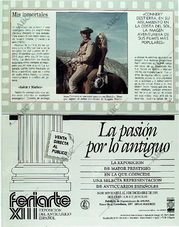 BLANCO Y NEGRO MADRID 26-11-1989 página 89