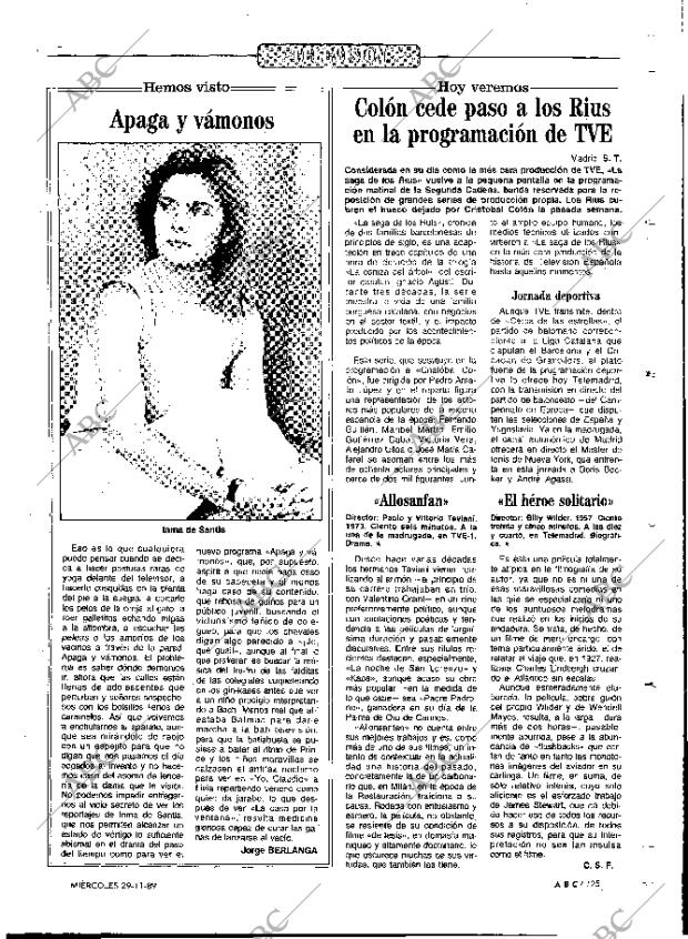 ABC MADRID 29-11-1989 página 125