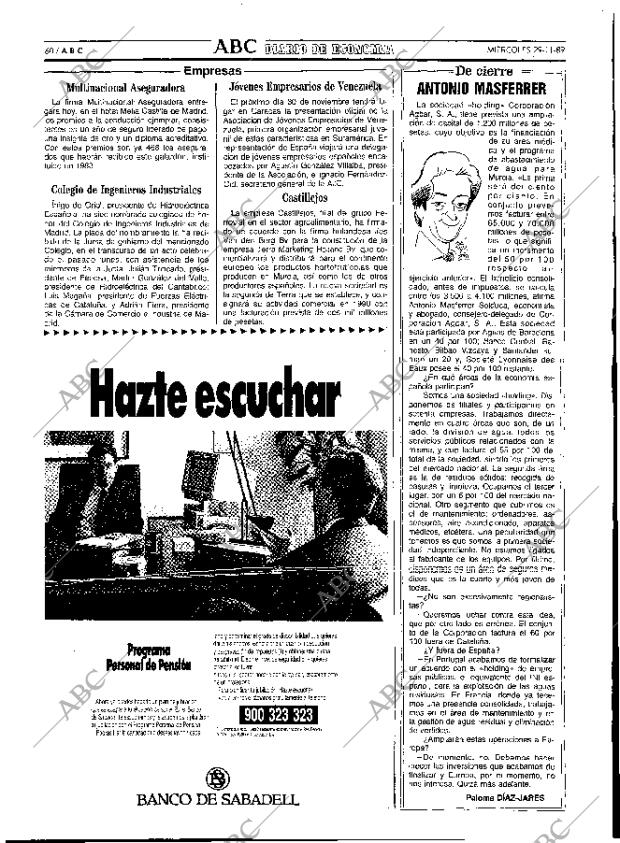 ABC MADRID 29-11-1989 página 60