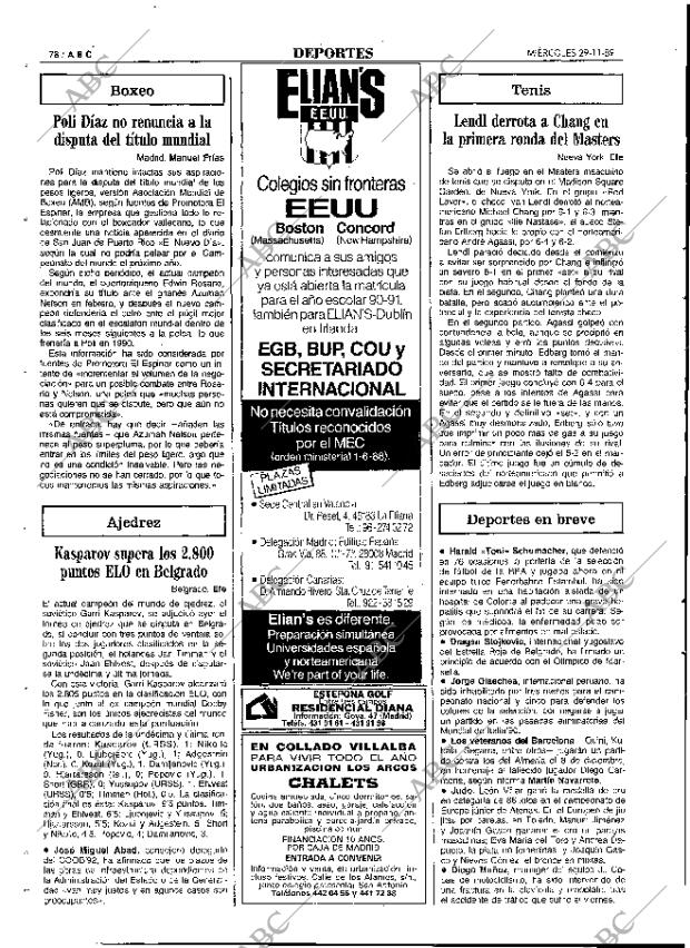 ABC MADRID 29-11-1989 página 78