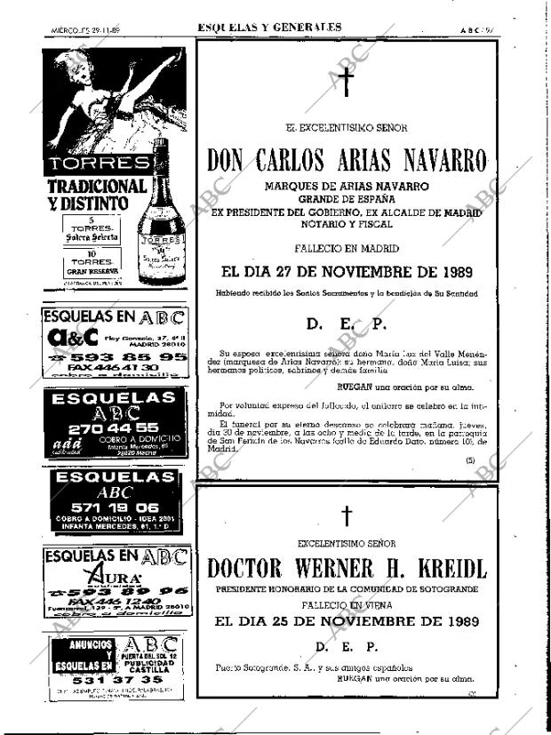 ABC MADRID 29-11-1989 página 97