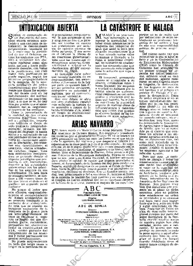 ABC SEVILLA 29-11-1989 página 11
