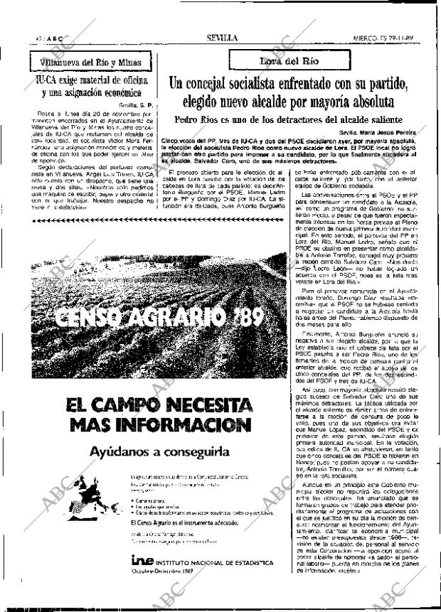 ABC SEVILLA 29-11-1989 página 42