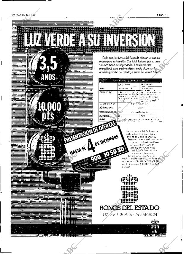 ABC SEVILLA 29-11-1989 página 61