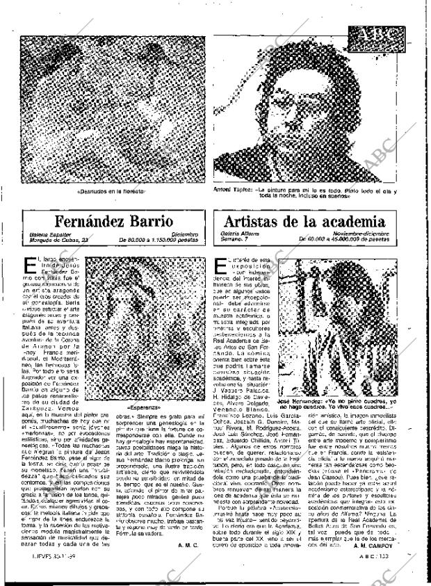 ABC MADRID 30-11-1989 página 133