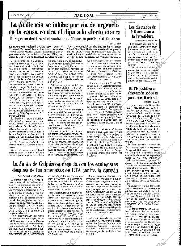 ABC MADRID 30-11-1989 página 23