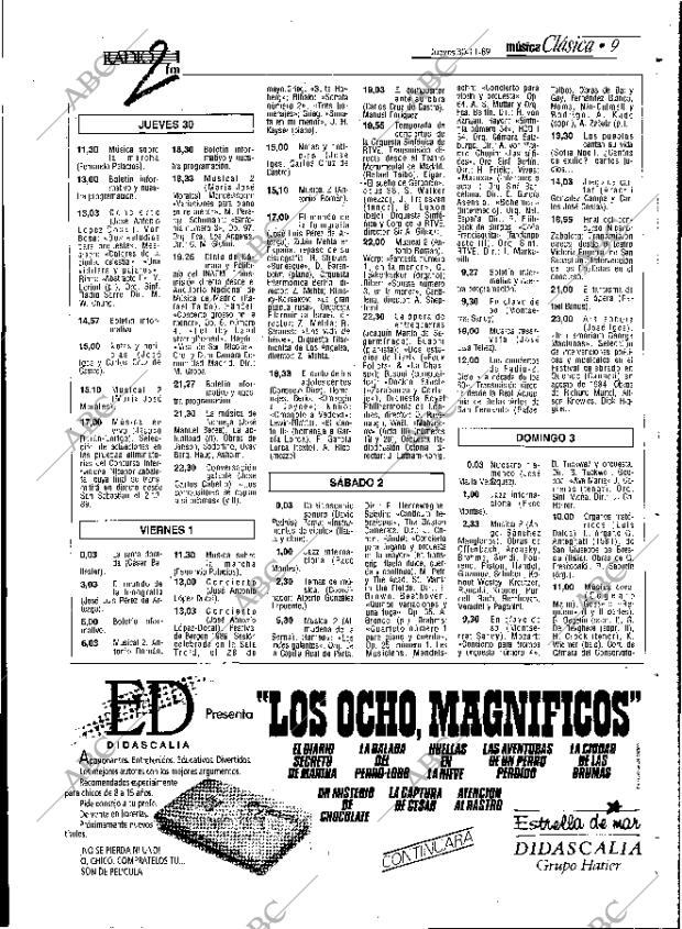 ABC MADRID 30-11-1989 página 91