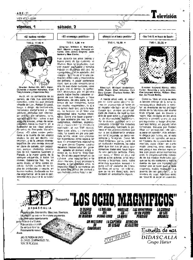 ABC MADRID 01-12-1989 página 91