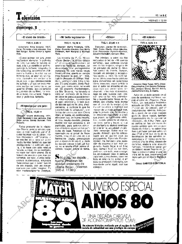 ABC MADRID 01-12-1989 página 92