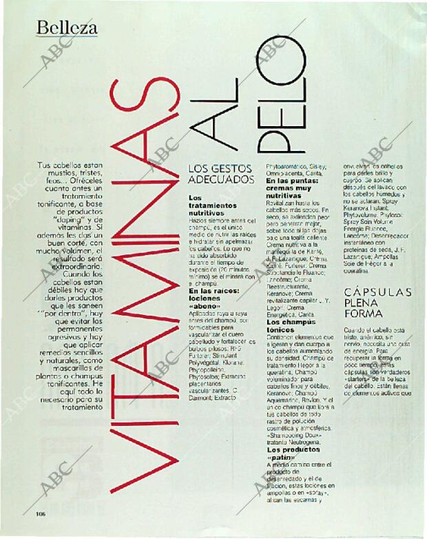 BLANCO Y NEGRO MADRID 03-12-1989 página 106