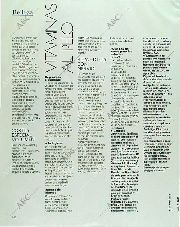 BLANCO Y NEGRO MADRID 03-12-1989 página 108