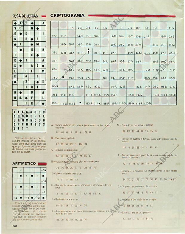 BLANCO Y NEGRO MADRID 03-12-1989 página 138