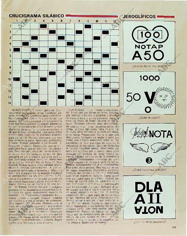 BLANCO Y NEGRO MADRID 03-12-1989 página 141