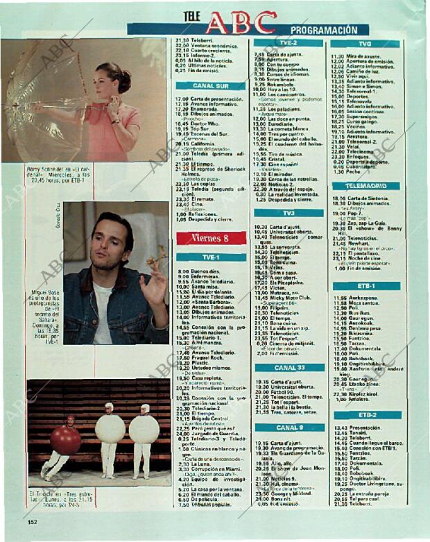 BLANCO Y NEGRO MADRID 03-12-1989 página 152