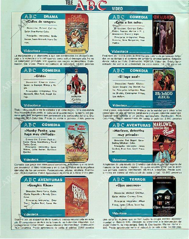 BLANCO Y NEGRO MADRID 03-12-1989 página 160