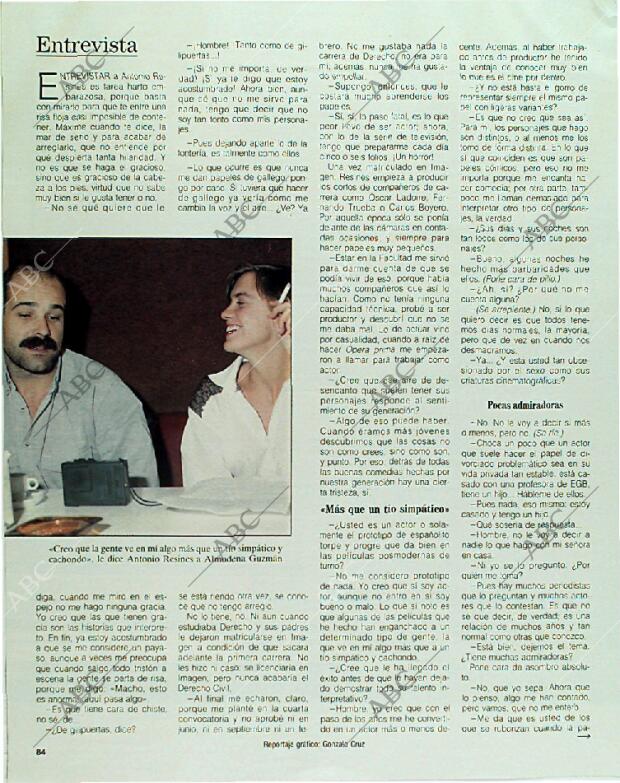 BLANCO Y NEGRO MADRID 03-12-1989 página 84