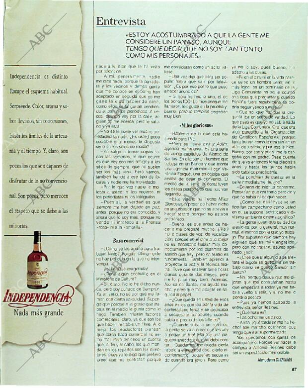 BLANCO Y NEGRO MADRID 03-12-1989 página 87