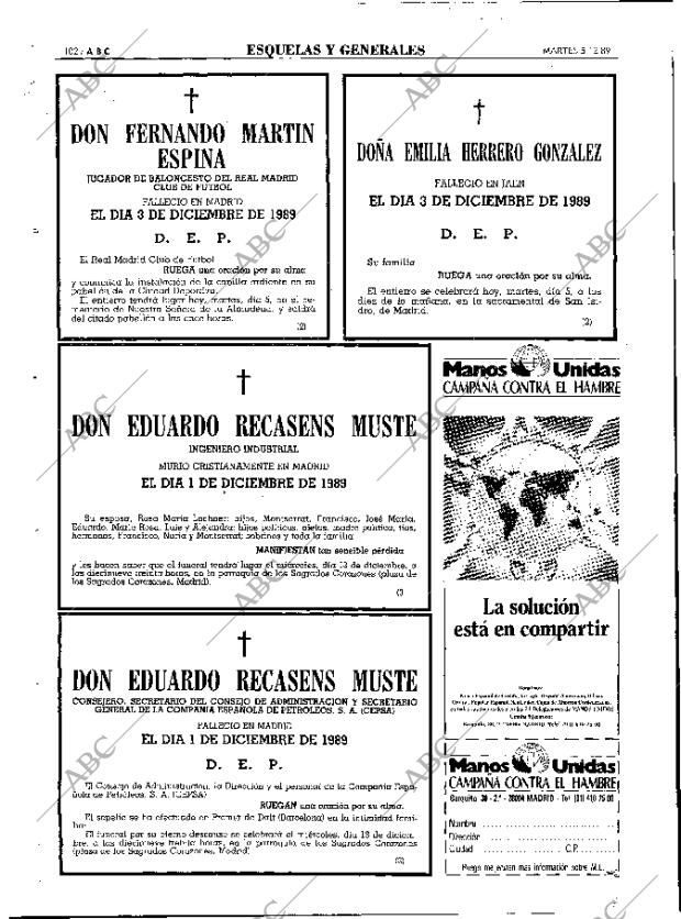 ABC MADRID 05-12-1989 página 102