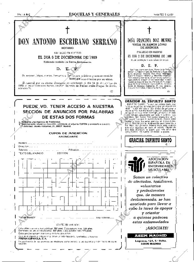 ABC MADRID 05-12-1989 página 104