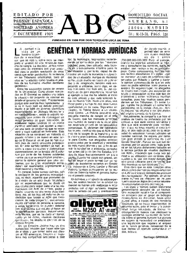 ABC MADRID 05-12-1989 página 3