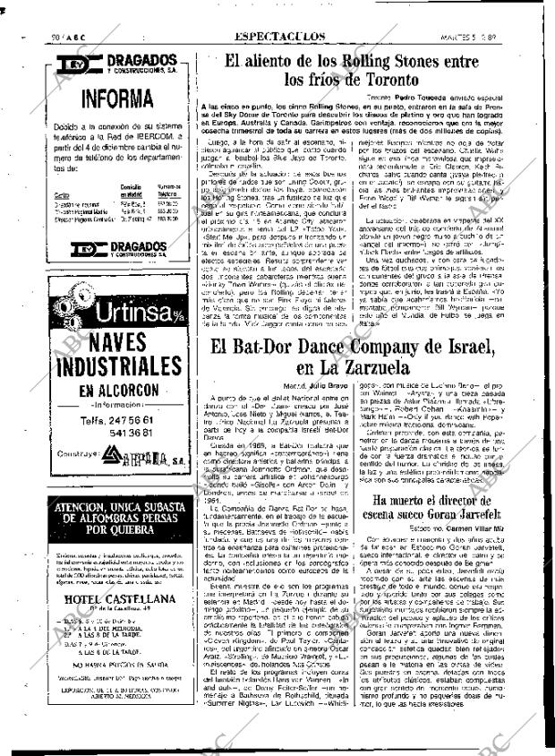 ABC MADRID 05-12-1989 página 90