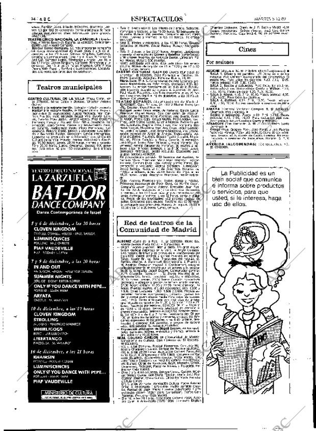ABC MADRID 05-12-1989 página 94