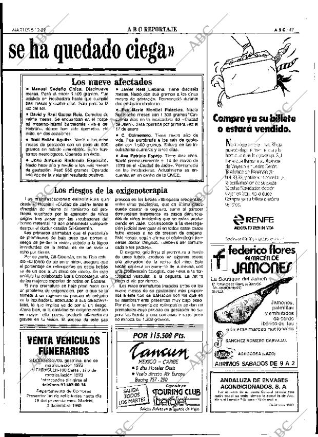 ABC SEVILLA 05-12-1989 página 47