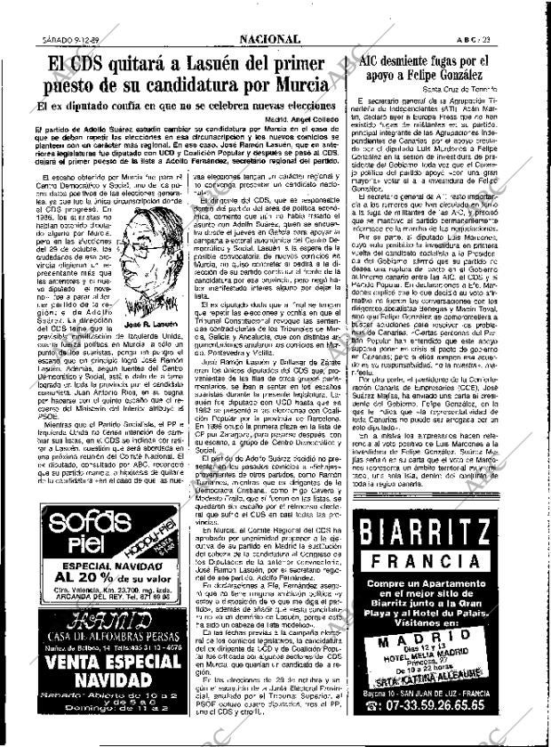 ABC MADRID 09-12-1989 página 23