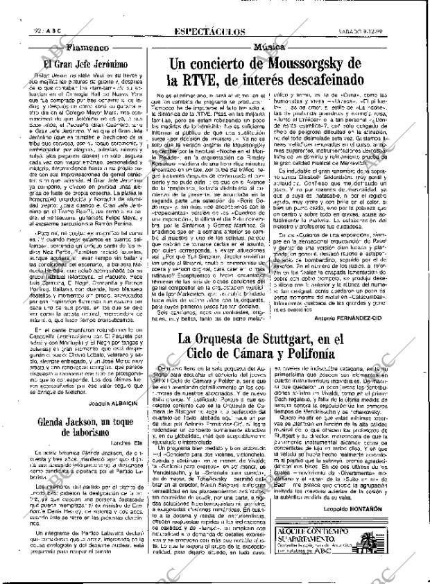 ABC MADRID 09-12-1989 página 92