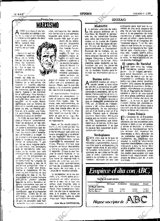 ABC SEVILLA 09-12-1989 página 16