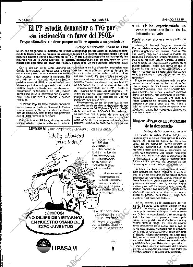 ABC SEVILLA 09-12-1989 página 22