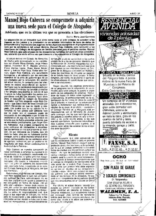 ABC SEVILLA 09-12-1989 página 39