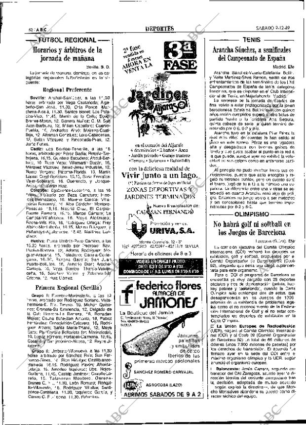 ABC SEVILLA 09-12-1989 página 62