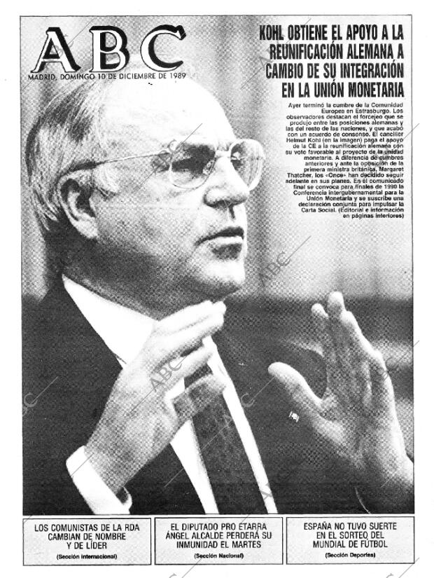ABC MADRID 10-12-1989 página 1