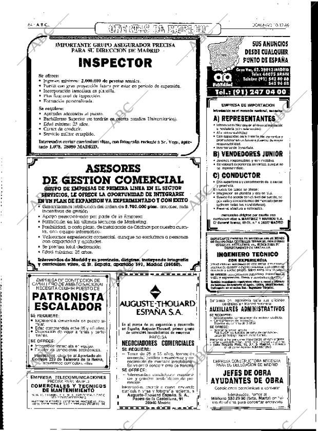 ABC MADRID 10-12-1989 página 64