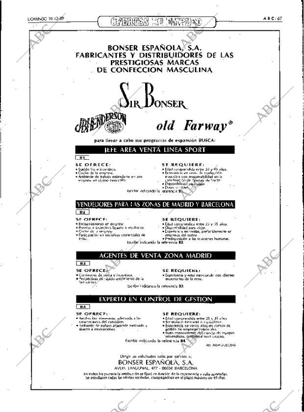 ABC MADRID 10-12-1989 página 67