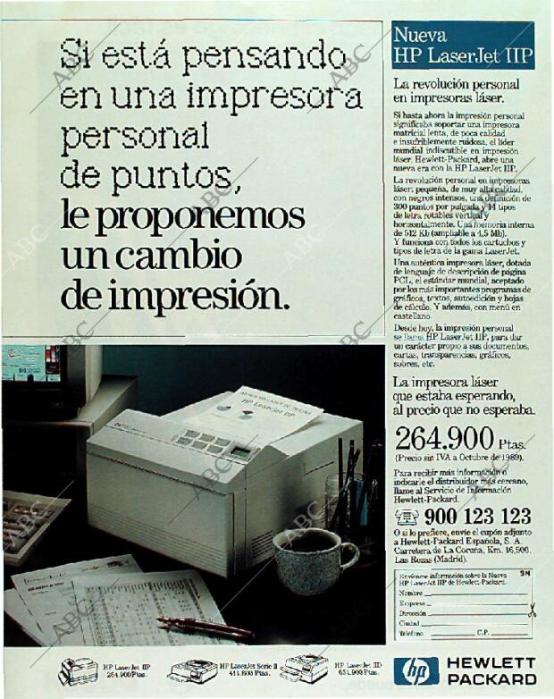 BLANCO Y NEGRO MADRID 10-12-1989 página 23