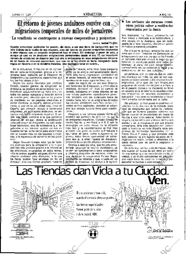 ABC SEVILLA 11-12-1989 página 43