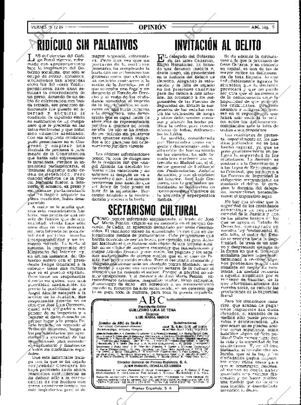 ABC MADRID 15-12-1989 página 19
