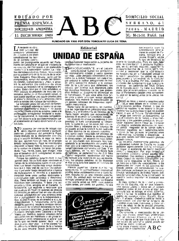 ABC MADRID 15-12-1989 página 3