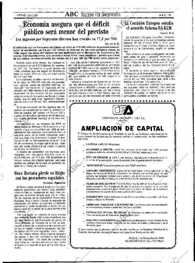 ABC MADRID 15-12-1989 página 59