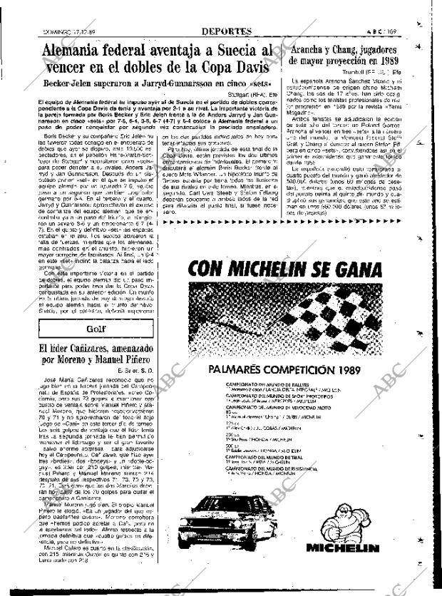 ABC MADRID 17-12-1989 página 109