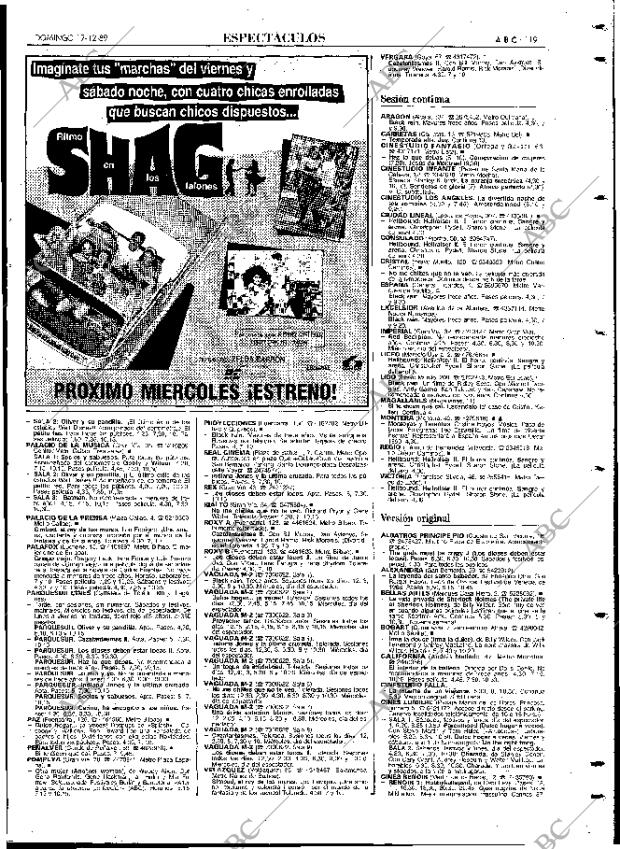 ABC MADRID 17-12-1989 página 119