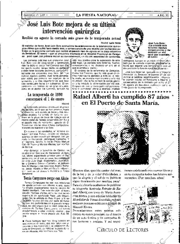 ABC MADRID 17-12-1989 página 95