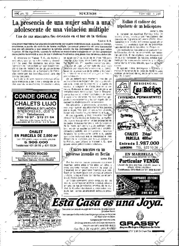 ABC MADRID 17-12-1989 página 98