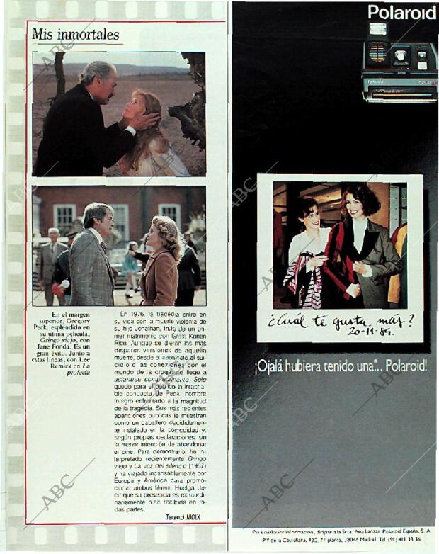 BLANCO Y NEGRO MADRID 17-12-1989 página 79