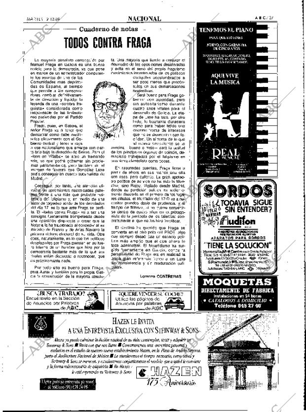 ABC MADRID 19-12-1989 página 27