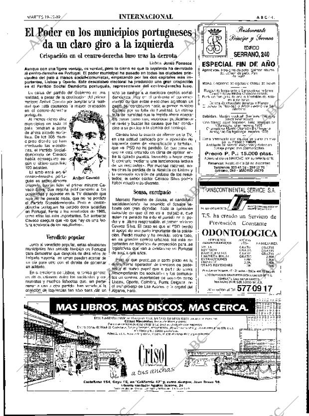 ABC MADRID 19-12-1989 página 41